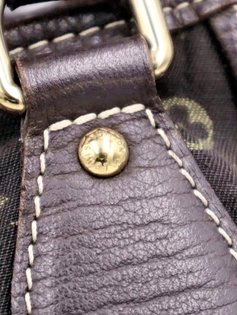 Louis Vuitton Monogram Mini Lin Trapeze PM Shoulder Bag Brown - Picture 5 of 13